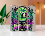 Hocus Pocus Halloween Sublimated Skinny Tumblers