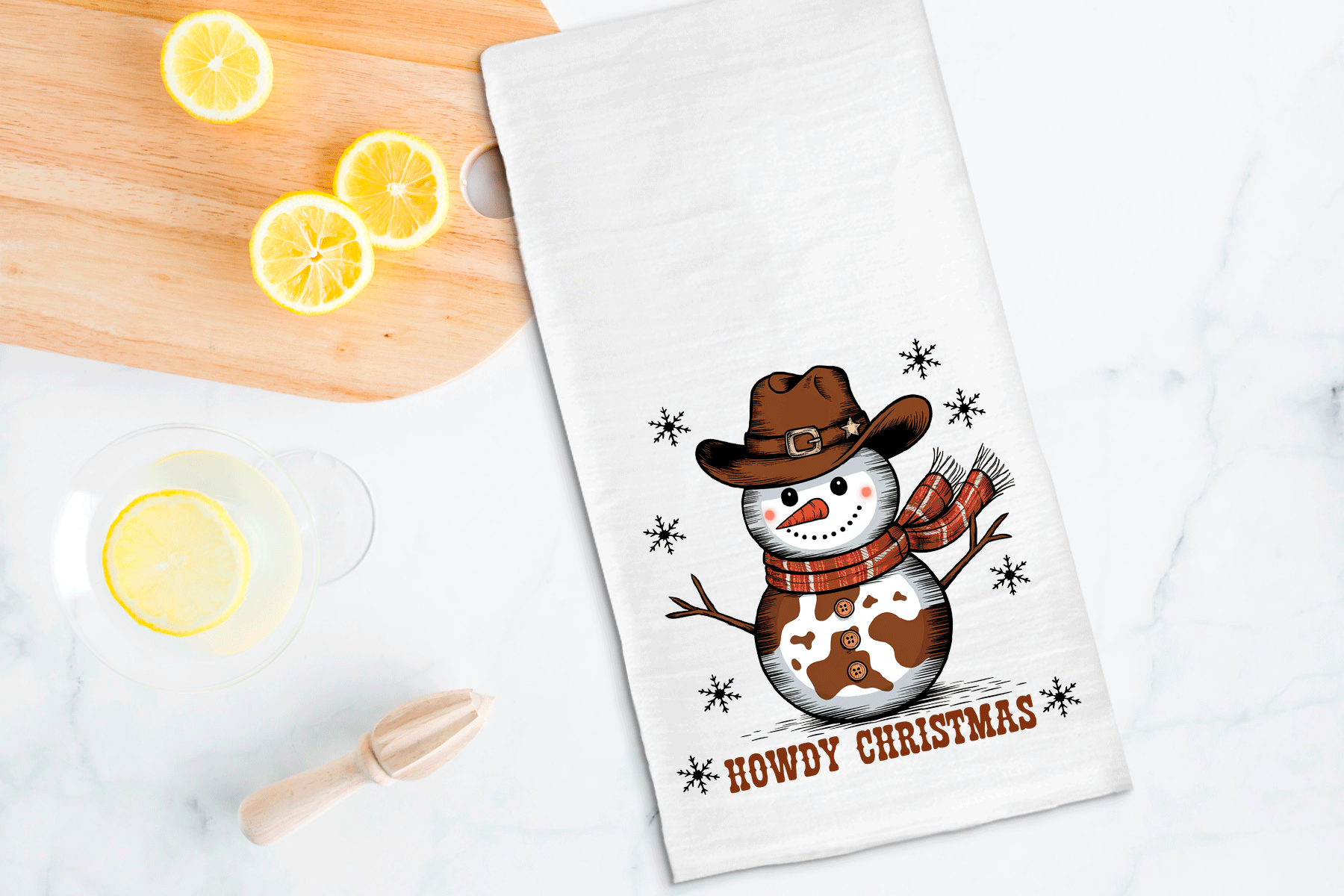 Howdy Christmas Sublimated Kitchen Towels