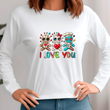 I Loved You Voodoo Halloween Sublimated Graphic Ladies Long Sleeve T-shirt