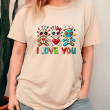 I Love You Voodoo Halloween HTV Graphic Unisex T-shirts