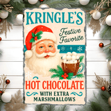 Kringles Festive Favorite Christmas Sublimated Rectangle Slates