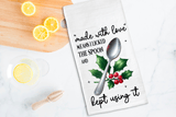Made With Love Christmas Sublimated Kitchen Towels