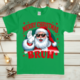 Merry Christmas Bruh HTV Graphic Toddler T-shirts