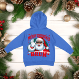 Merry Christmas Bruh HTV Toddler Full Zip Hoodies