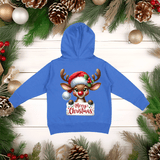 Merry Christmas Rudolph HTV Toddler Full Zip Hoodies