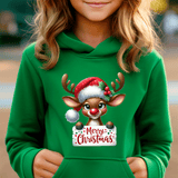 Merry Christmas Rudolph HTV Toddler Pullover Hoodies