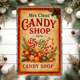 Mrs Claus Candy Shop Christmas Sublimated Rectangle Slates