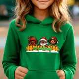 No Peeking Santa & Friends Christmas HTV Toddler Pullover Hoodies
