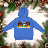 No Peeking Santa & Friends Christmas HTV Toddler Full Zip Hoodies