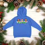 Santa & Friends No Peeking Christmas HTV Toddler Full Zip Hoodies