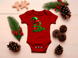 Personalized Elf Alpha Christmas HTV Infant Bodysuits