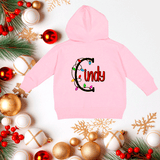 Personalized Christmas Lights Alpha HTV Infant Full Zip Hoodies