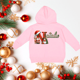 Personalized Santa Red Plaid Alpha HTV Infant Full Zip Hoodies
