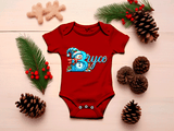 Personalized Frosty Alpha Christmas HTV Infant Bodysuits
