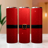 Santa Coat Christmas Sublimated Skinny Tumblers
