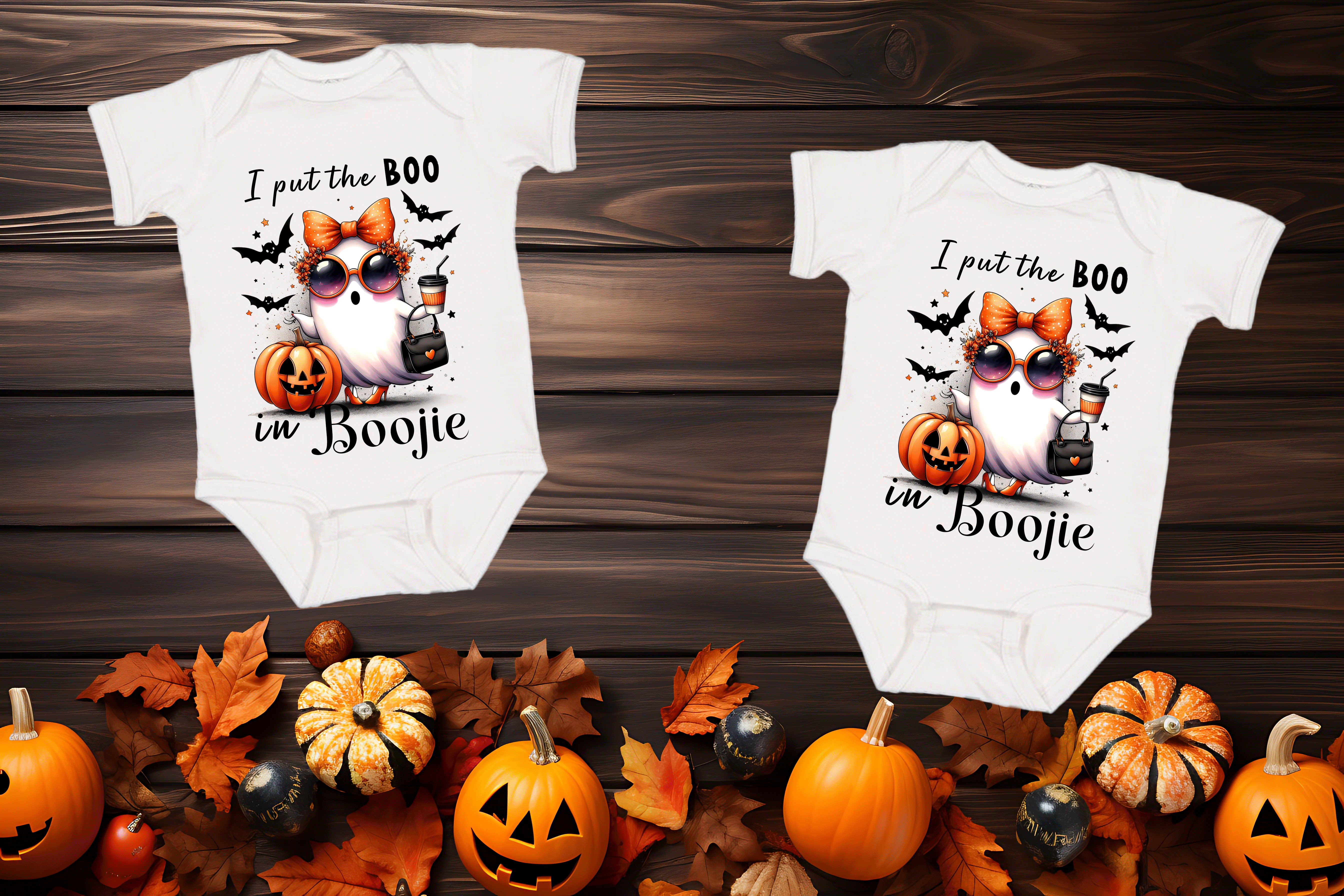 Put Boo In Boojie Halloween Sublimated Infant Bodysuits