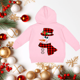 Red Buffalo Plaid Snowman HTV Infant Full Zip Hoodies