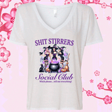 Shit Stirrers Social Club Halloween Sublimated Graphic Ladies V-neck T-shirts