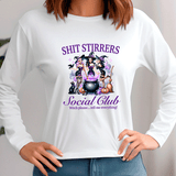 Shit Stirrers Social Club Halloween Sublimated Graphic Ladies Long Sleeve T-shirts