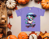 Skater Zombie Halloween HTV Graphic Toddler T-shirts
