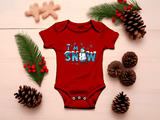 I'm Snow Cute Snowman Christmas HTV Infant Bodysuits