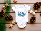 I'm Snow Cute Snowman Christmas Sublimated Infant Bodysuits