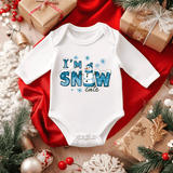 I'm Snow Cute Snowman Christmas Sublimated Infant Long Sleeve Bodysuits