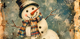 Antique Snowman Scenes Sublimated Coffee Mugs