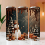 Snowman Gifts Christmas Sublimated Skinny Tumblers