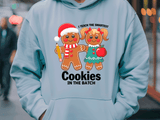Teach Smartest Cookies In Batch Christmas HTV Graphic Unisex Pullover Hoodies