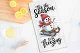 Season To Be Freezin Christmas Sublimated Kitchen Towels