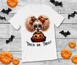 Trick Or Treat Halloween Sublimated Graphic Unisex T-shirts