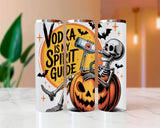Vodka Spirit Guide Halloween Sublimated Skinny Tumblers
