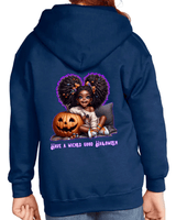 Wicked Good Halloween HTV Graphic Youth Full-zip Hoodies