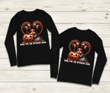 Witching Hour Halloween HTV Graphic Unisex Youth Long Sleeve T-shirts