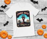 Zombie Brew Halloween Sublimated Graphic Unisex T-shirts