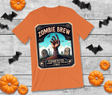 Zombie Brew Halloween HTV Graphic Unisex T-shirts