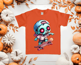 Skater Zombie Halloween HTV Graphic Toddler T-shirts