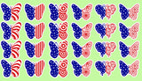 Independence Butterfly Sticker Set image 0