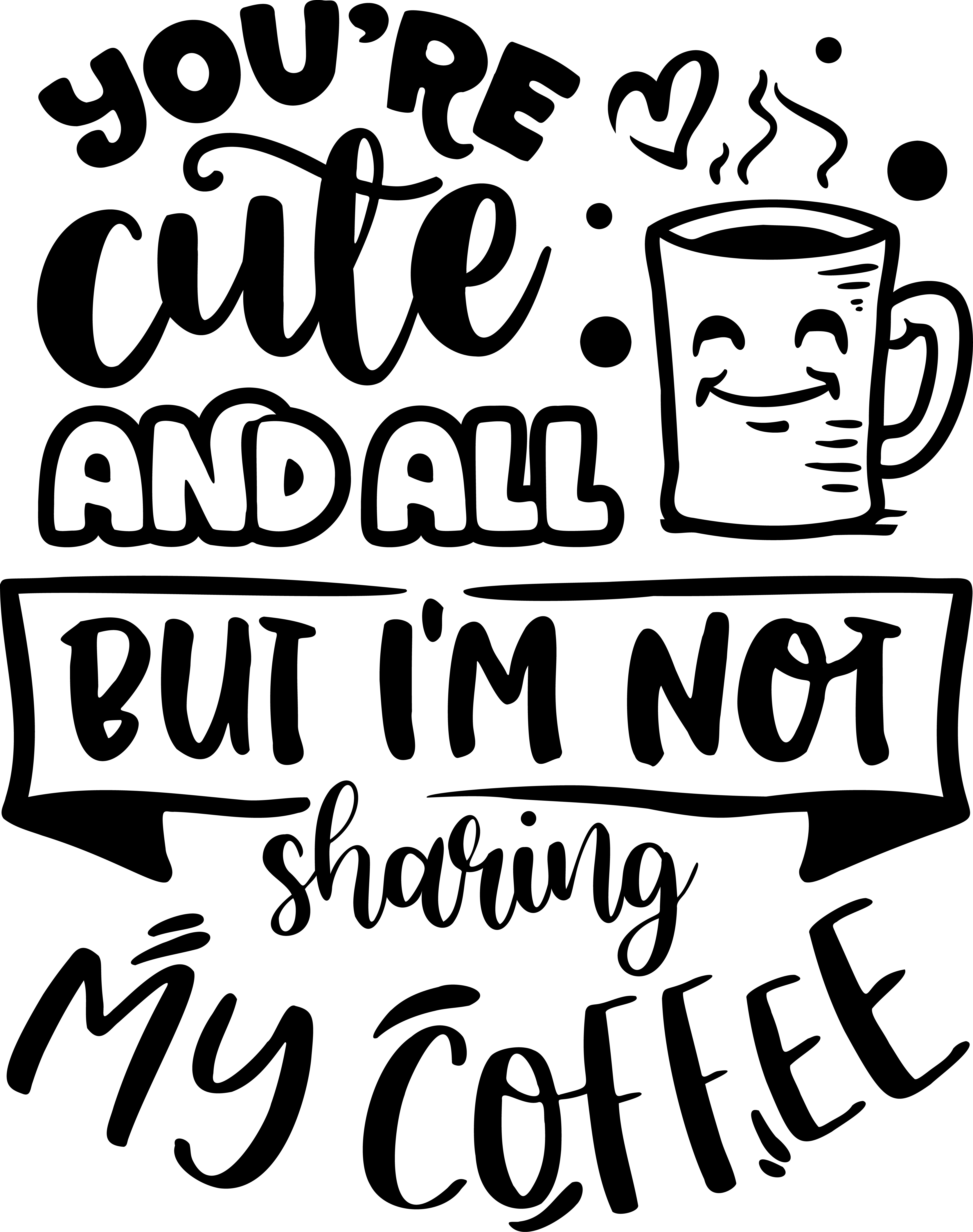 You're Cute And All But Vinyl Sticker image 0