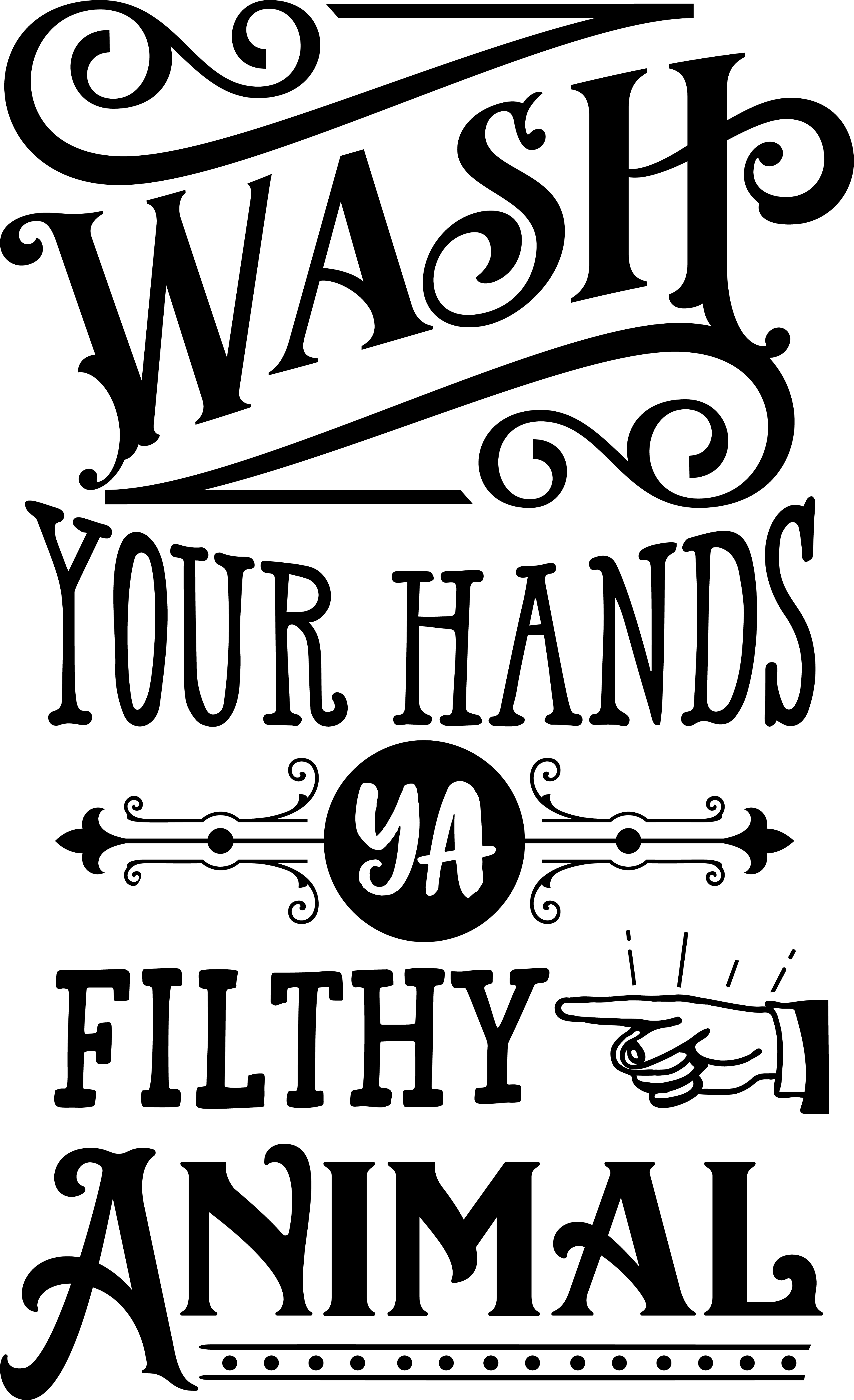 Wash Your Hands Vinyl Sticker image 0