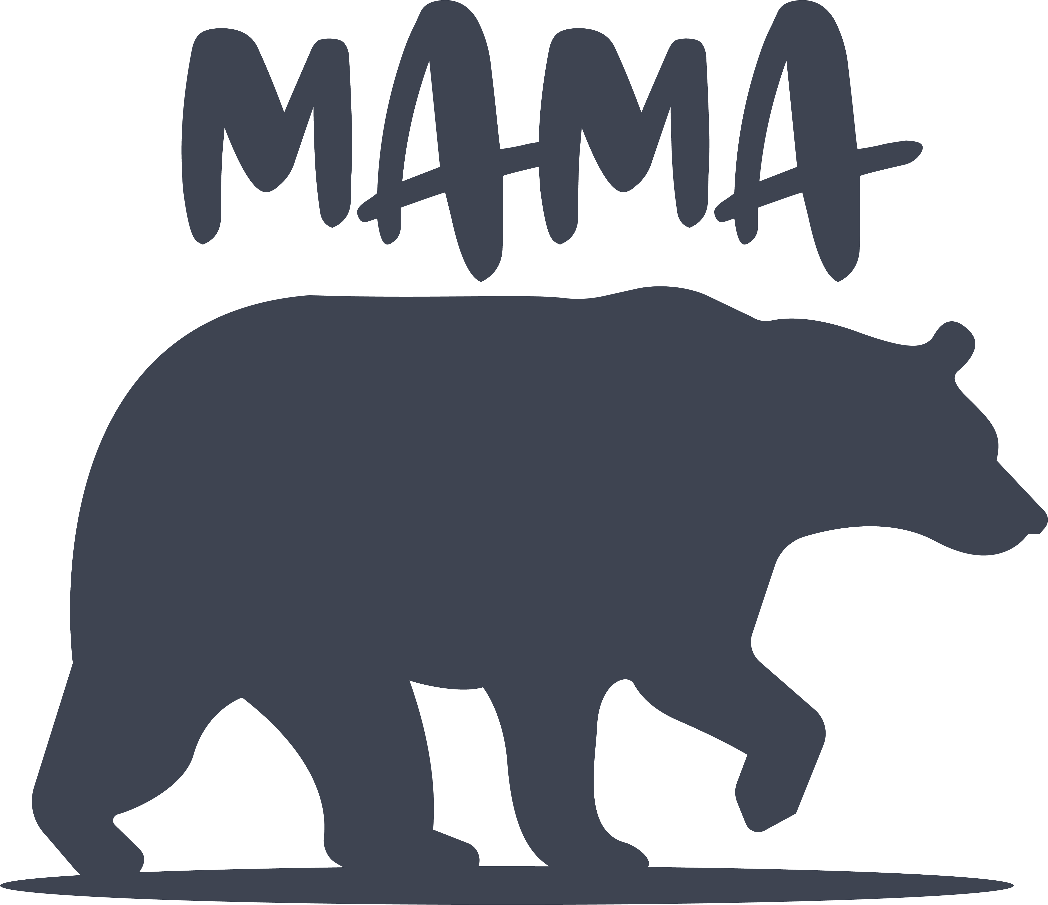 Mama Bear Vinyl Sticker image 0