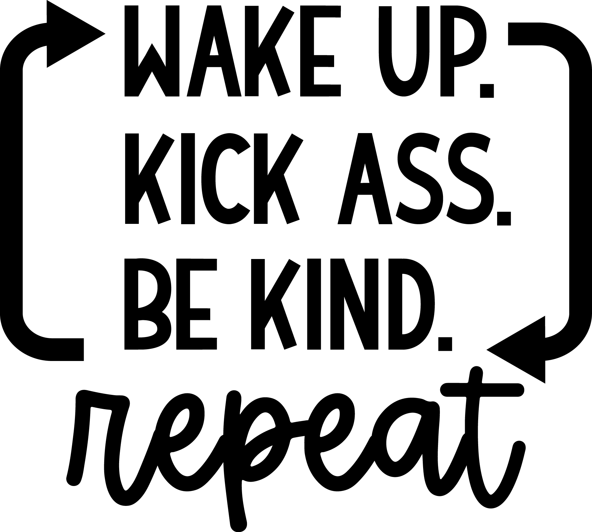 Wake Up Vinyl Sticker image 0