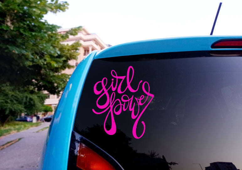 Girl Power Vinyl Sticker image 1
