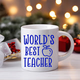 World's Best Teacher Vinyl Sticker image 2